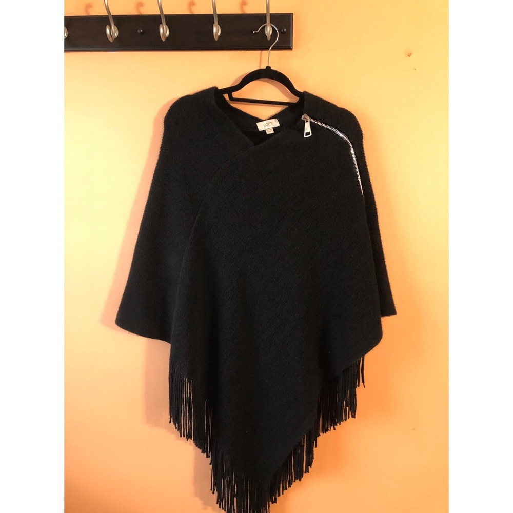 LOFT Zip Poncho